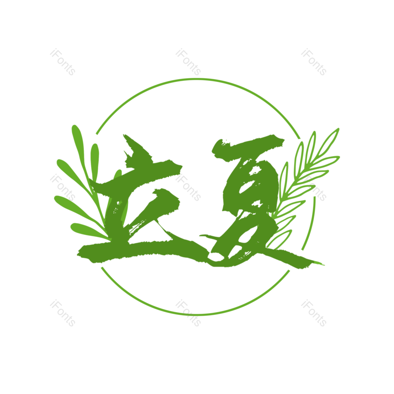 线条图片,夏天元素,简约PNG,绿色免抠素材